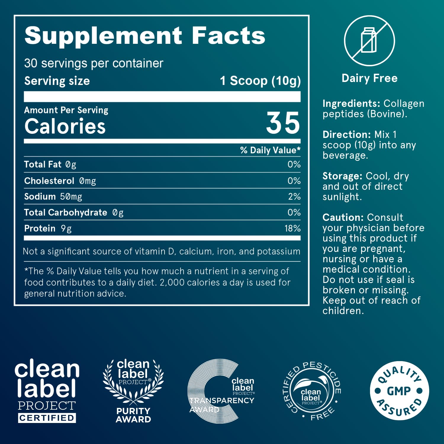 Puori collagen bottle on counter, clean-label bovine collagen for easy mixing.