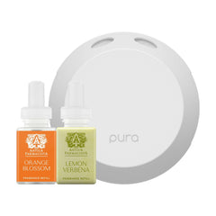 Pura 4 starter set in square box for easy setup and stylish home fragrance control