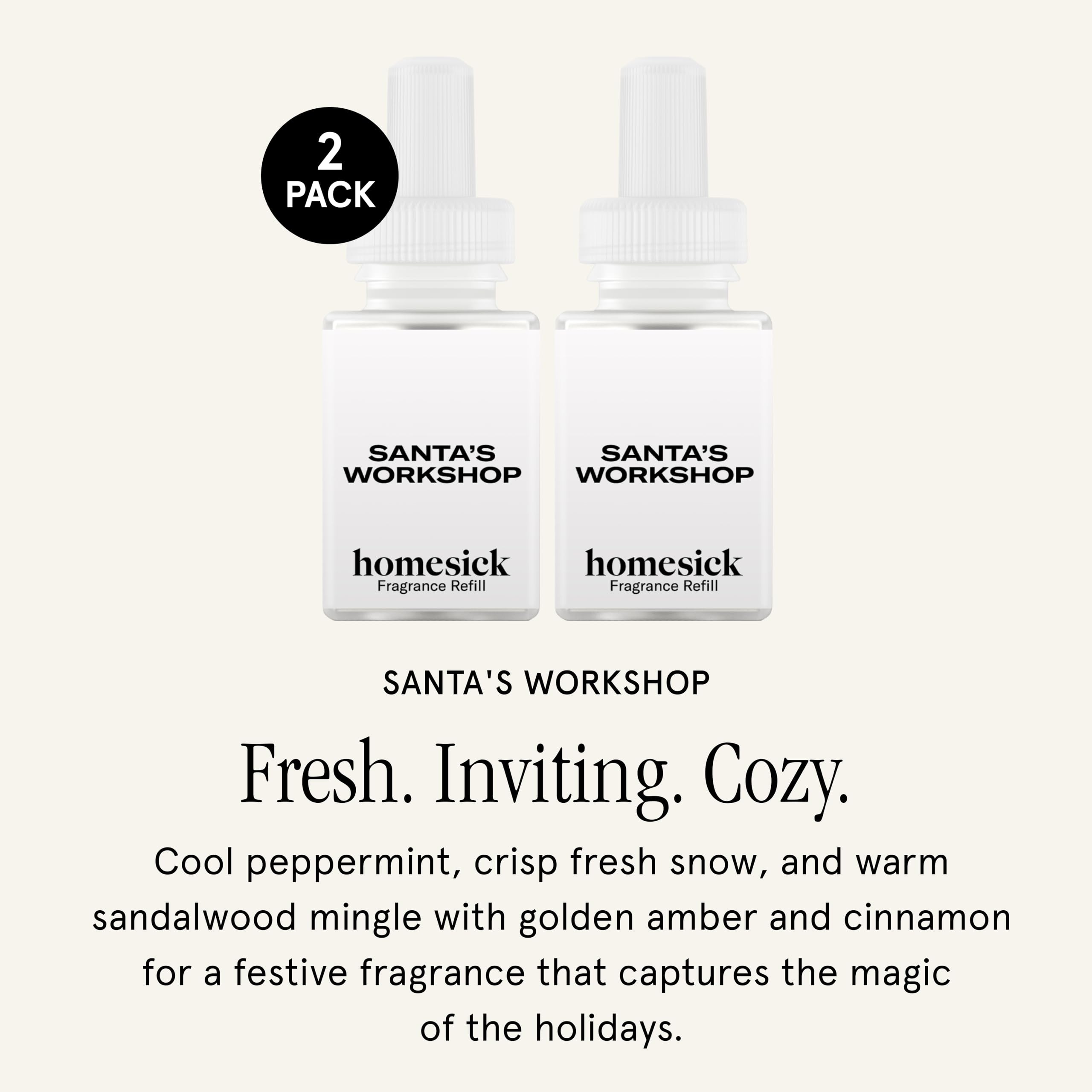 Pura diffuser refill Santa Workshop adds long lasting scent in any room.