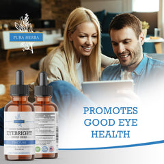 Close-up of Eyebright liquid dropper highlighting alcohol-free vegan tincture convenience