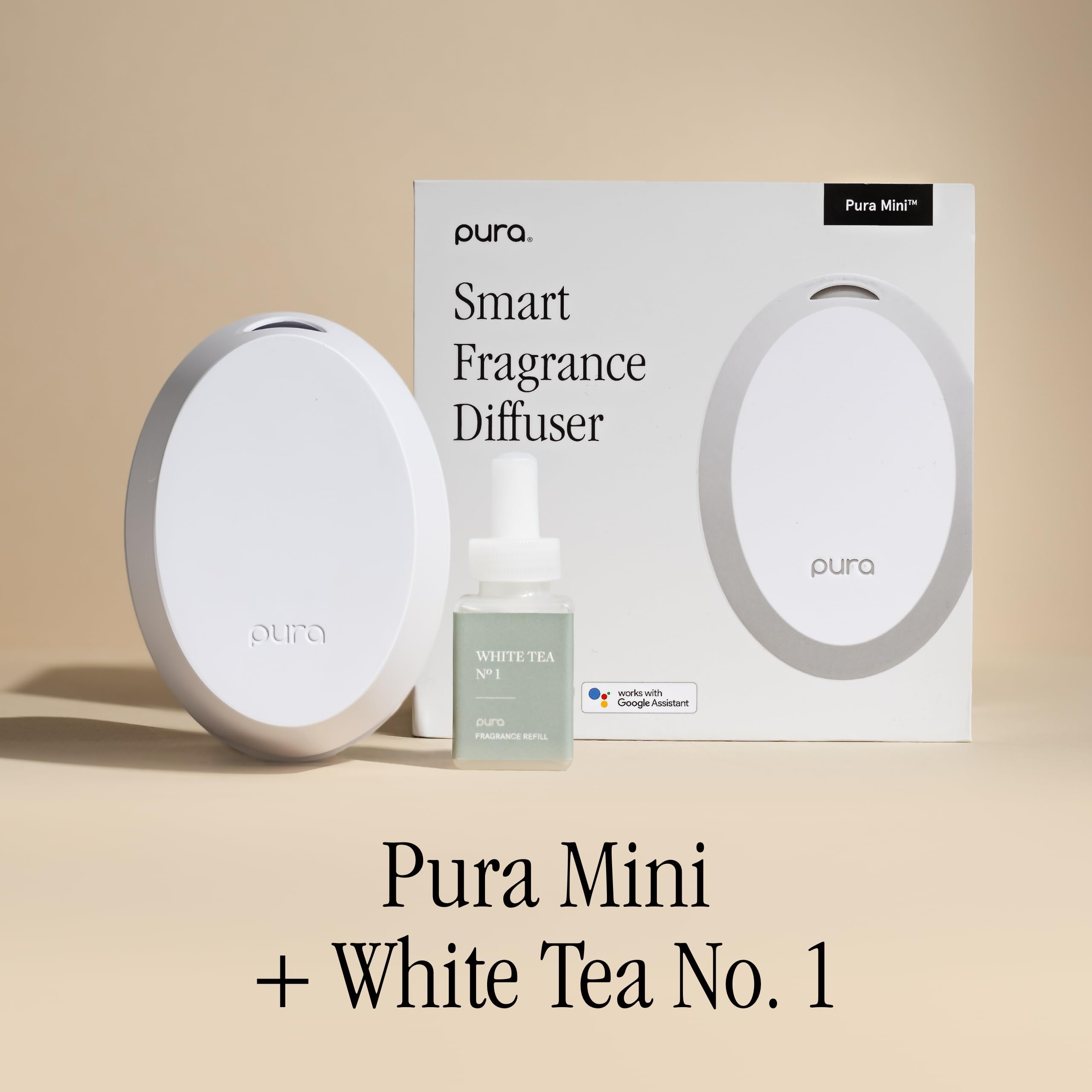 Pura Mini Diffuser LED light illumination enhancing ambiance with subtle fragrance