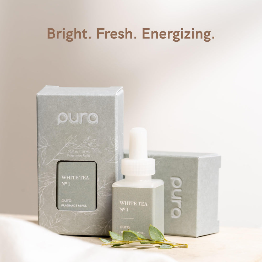 Pura diffuser vial detected automatically for seamless fragrance swaps.