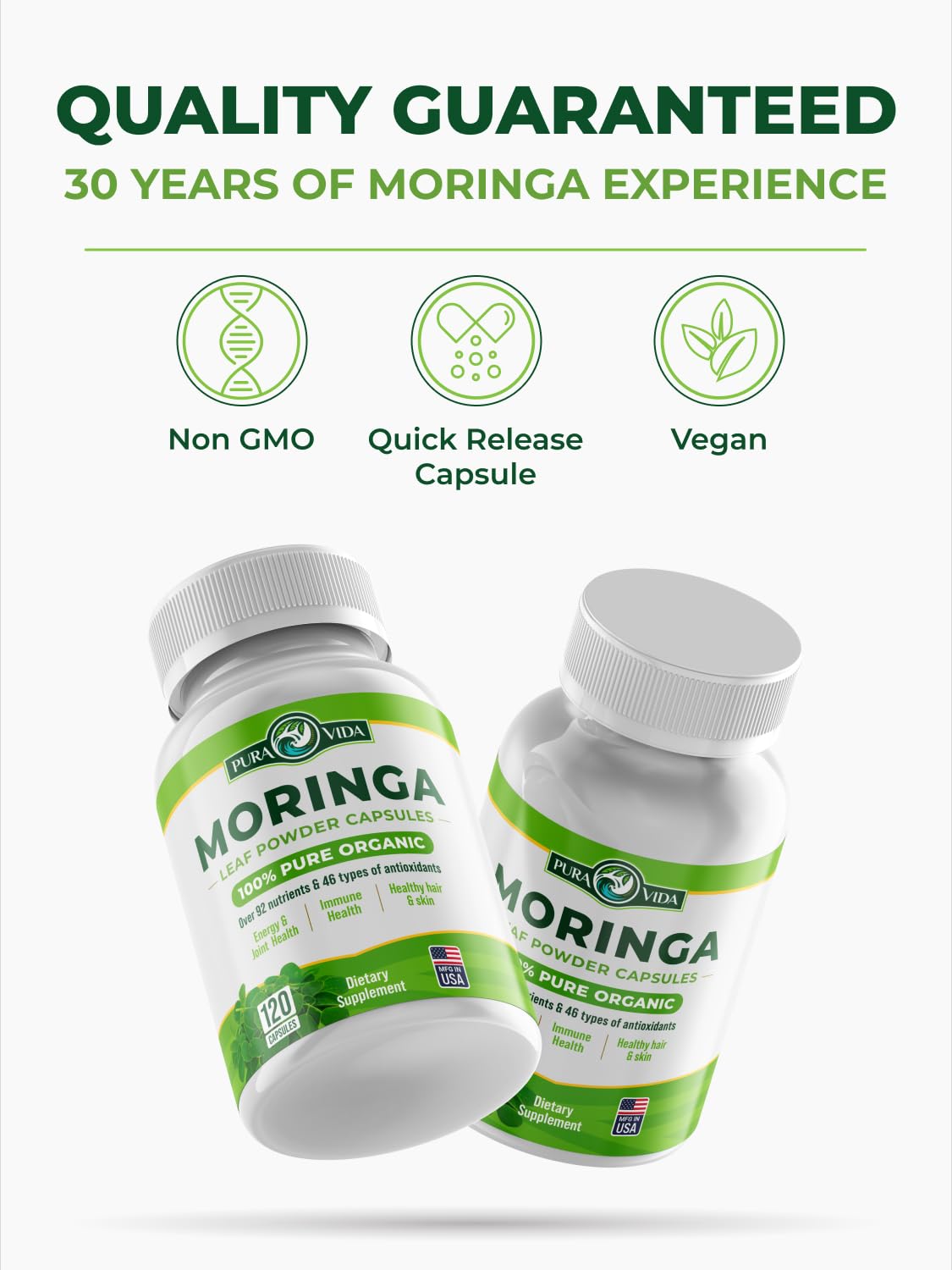 Pura Vida Moringa harvest in volcanic soil signals mineral richness.