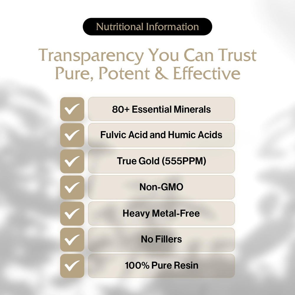 Pürblack Gold-infused resin vial signals premium quality and antioxidant-friendly formulation.