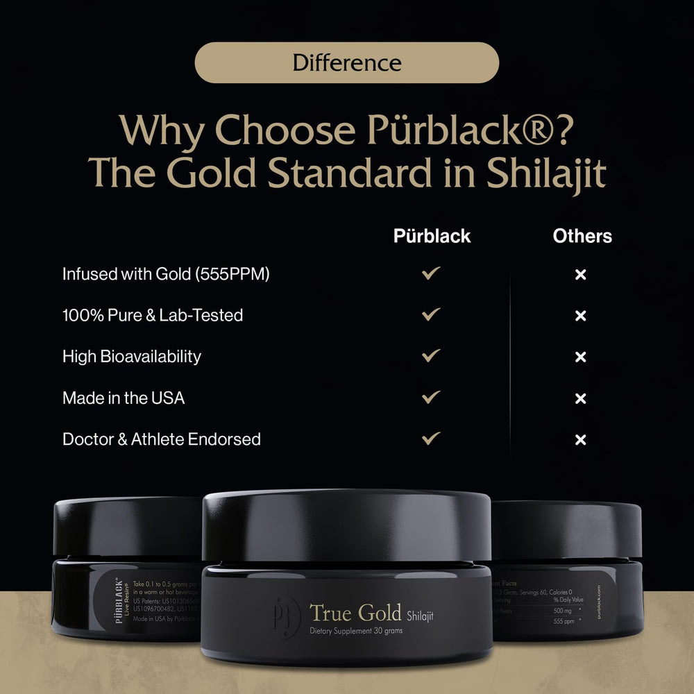 Pürblack Live Resin gold particles detail emphasizes gold enrichment and quality