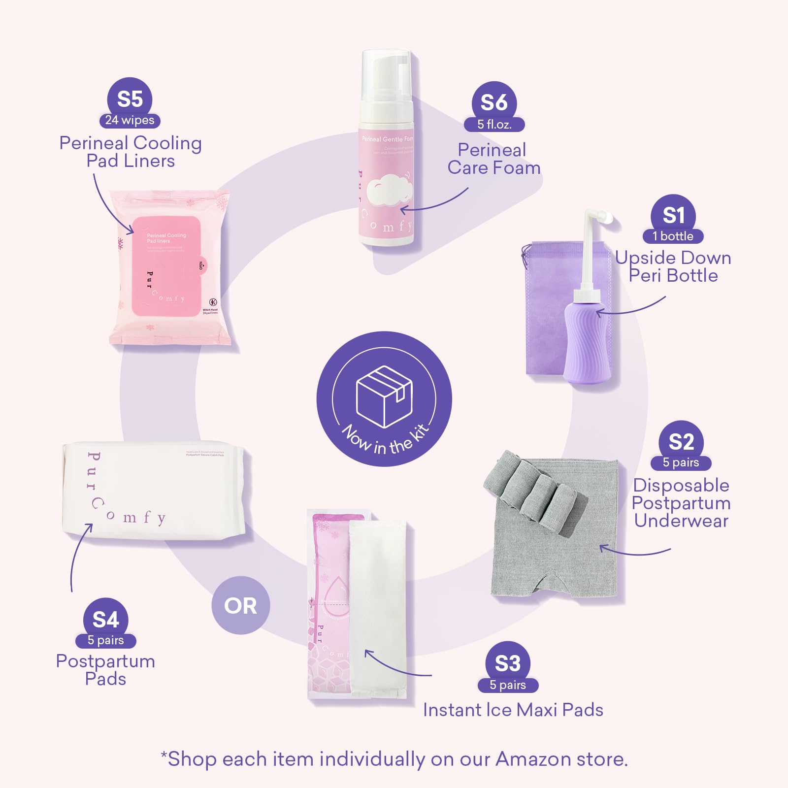 PurComfy disposable postpartum underwear ready for quick changes