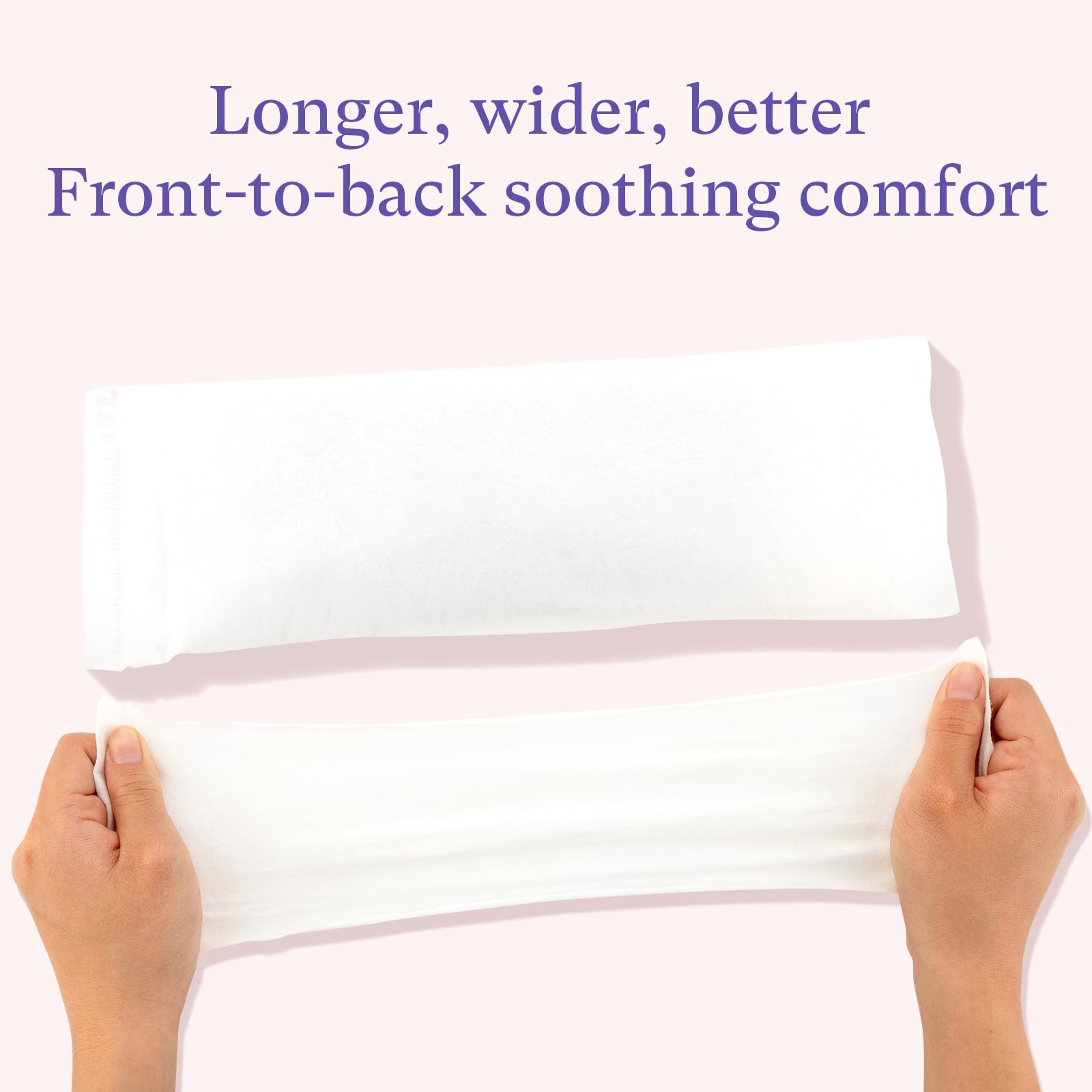PurComfy extra-long liner flat-view demonstrates front-to-back coverage