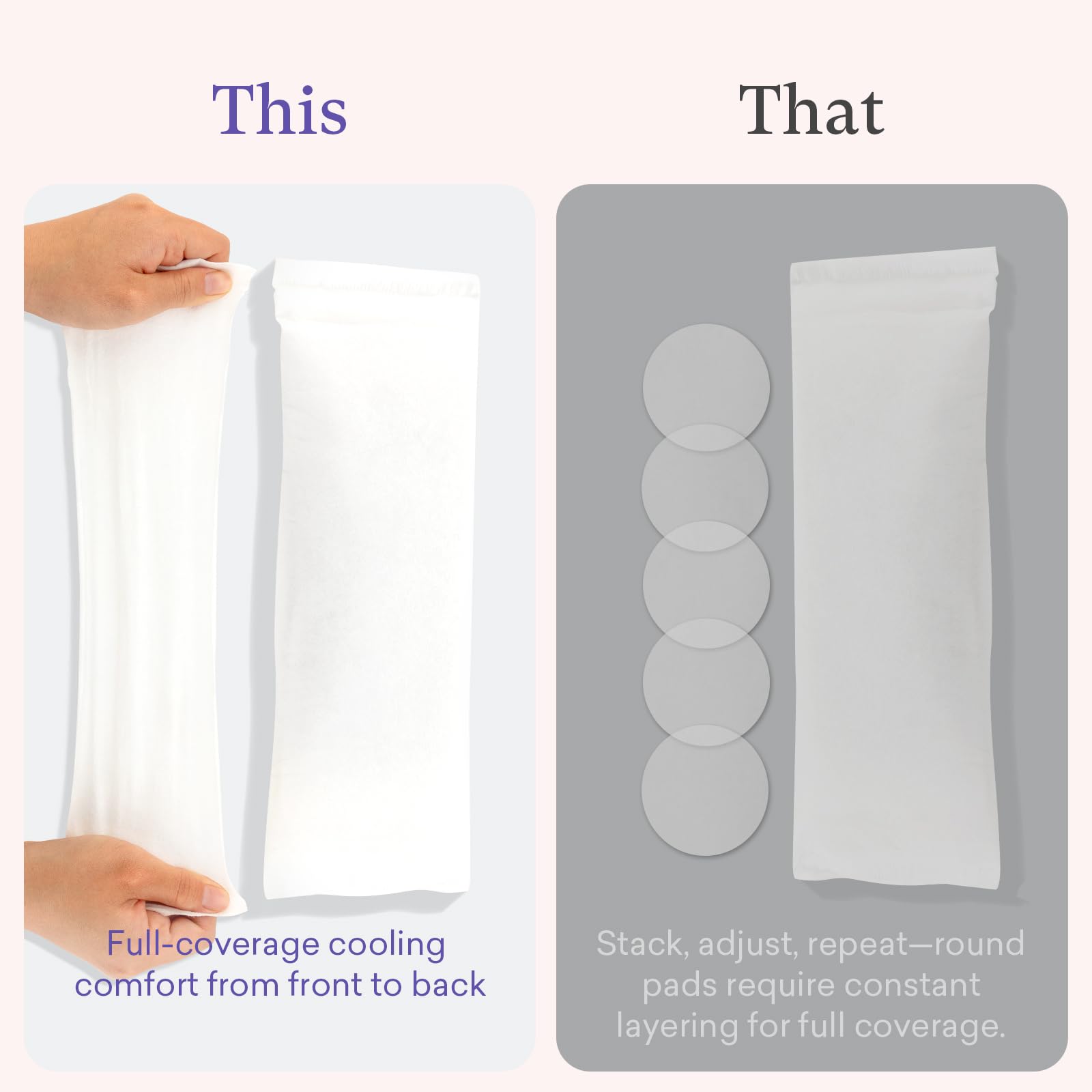 PurComfy paired with postpartum ice pad for coordinated care