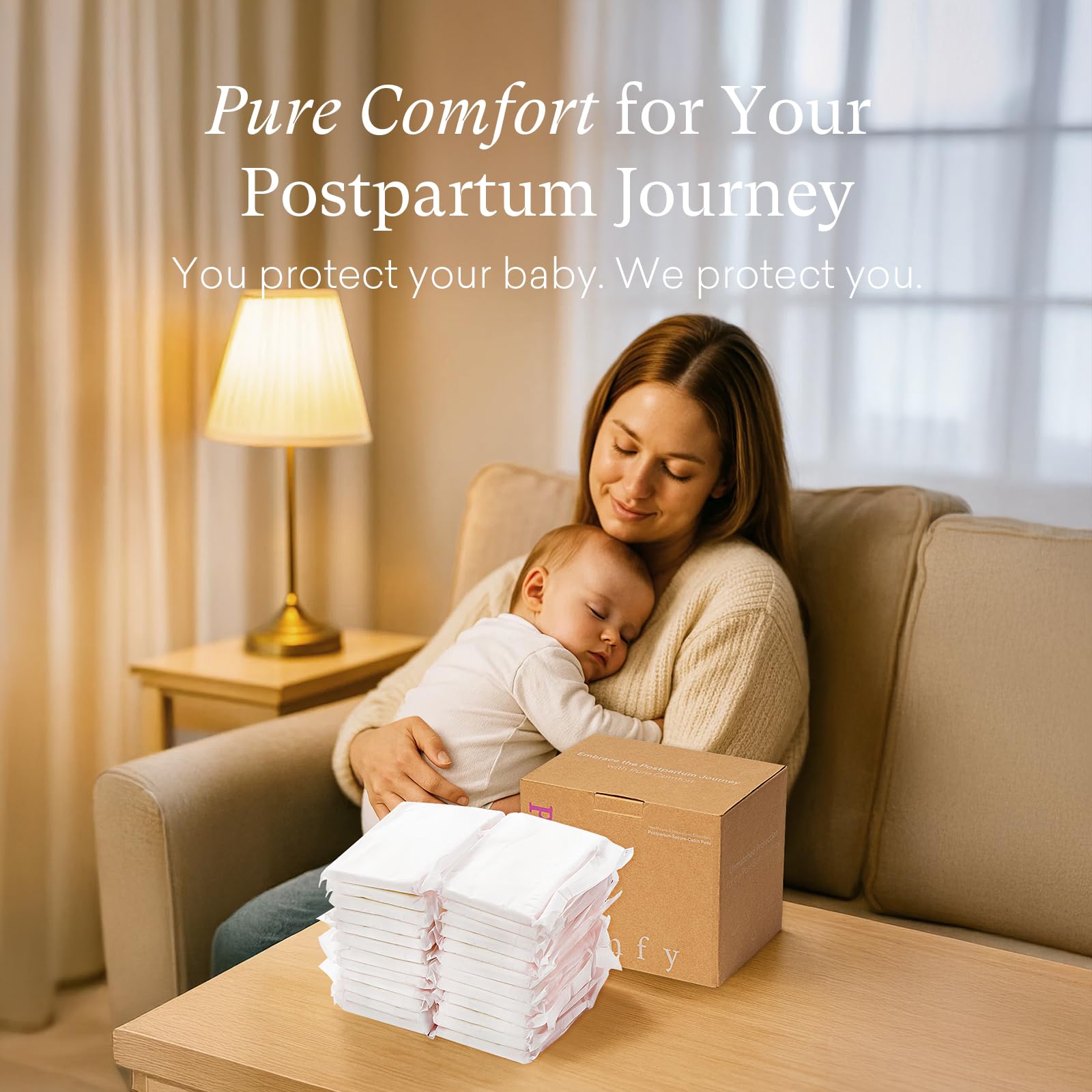 PurComfy breathable design supports airflow with reduced irritation.