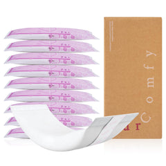 PurComfy 2-in-1 postpartum pads, pack front, gentle cooling for perineal comfort.