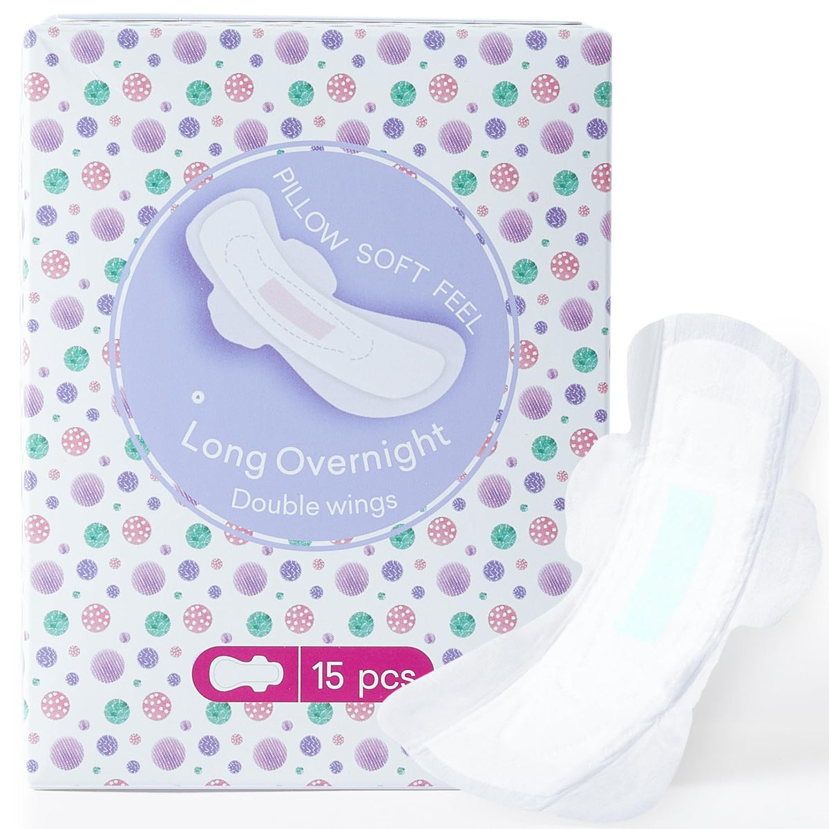 PurComfy Teens overnight pad with wings for secure sleep protection