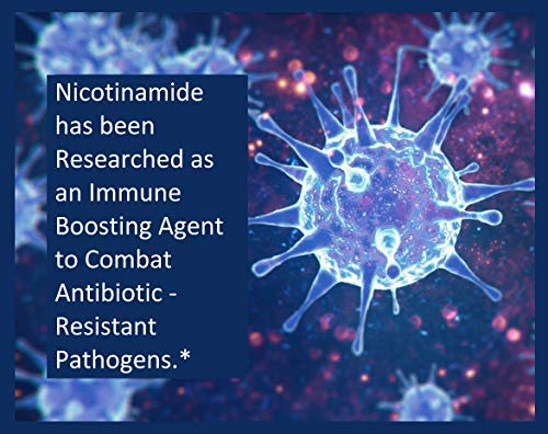 Pure Affinity Nicotinamide nutrition panel illustrating vitamin B3 content and benefits
