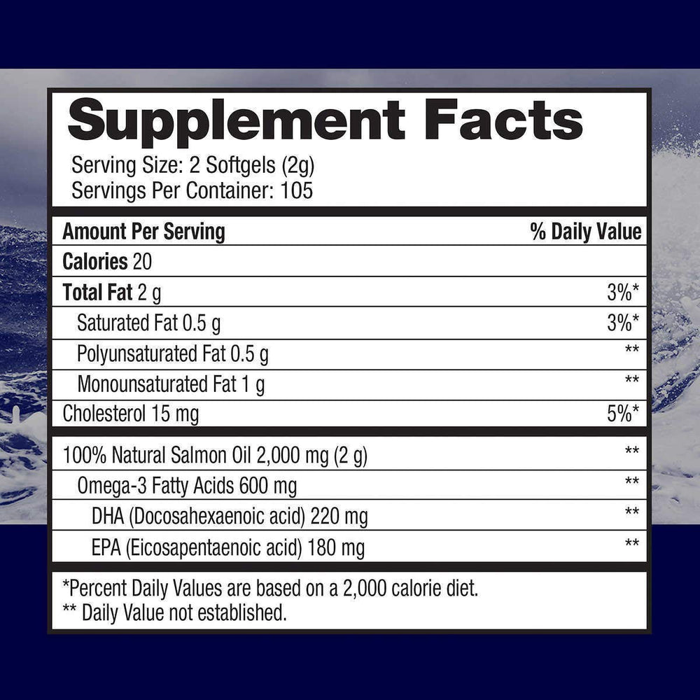 Pure Alaska Omega Wild Salmon Oil pour demonstrates easy daily intake for heart and brain support.