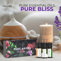 Pure Aroma Lemongrass 10ml bottle for uplifting, energizing room scents.