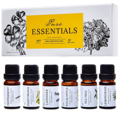 Pure Aroma Essential Oils Set bottle collection for diffusion and fragrance creation at home