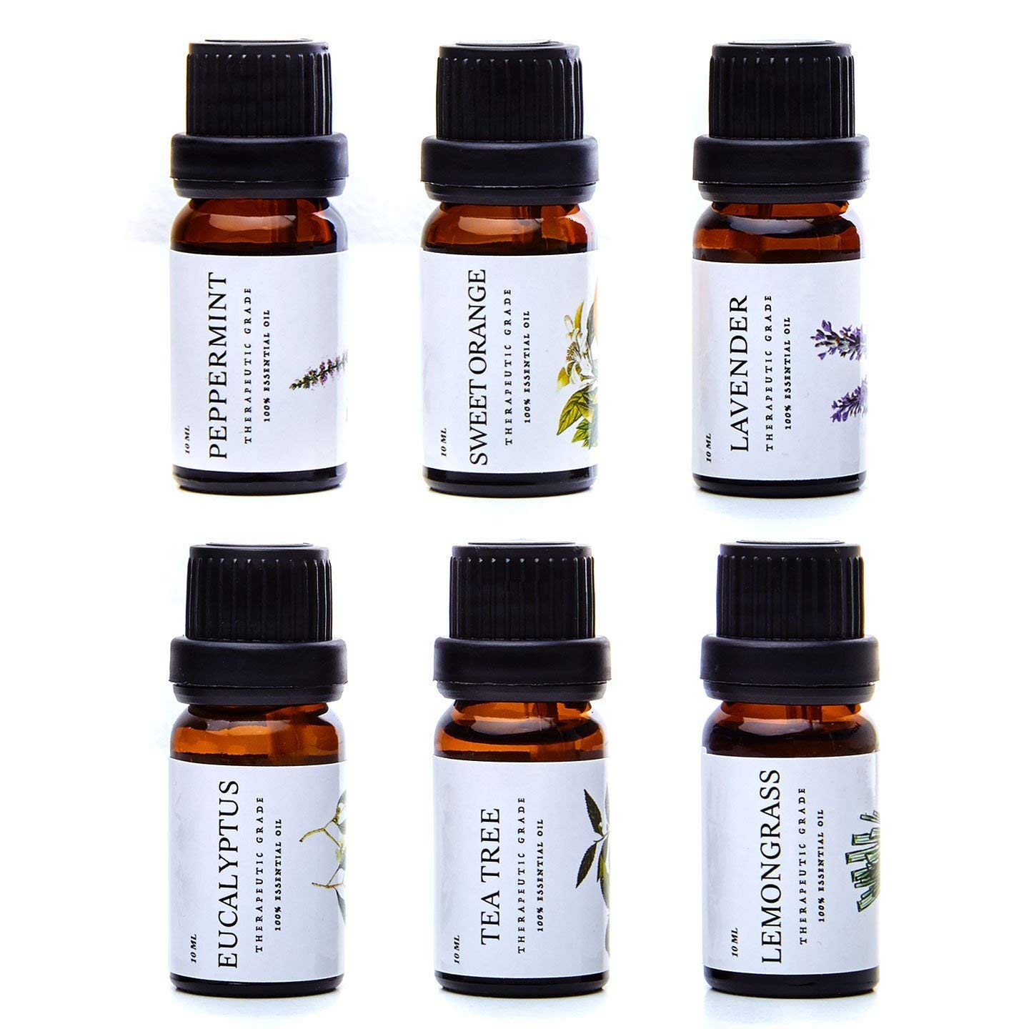 Pure Aroma Essential Oils Set diffuser-ready display enhances room ambiance