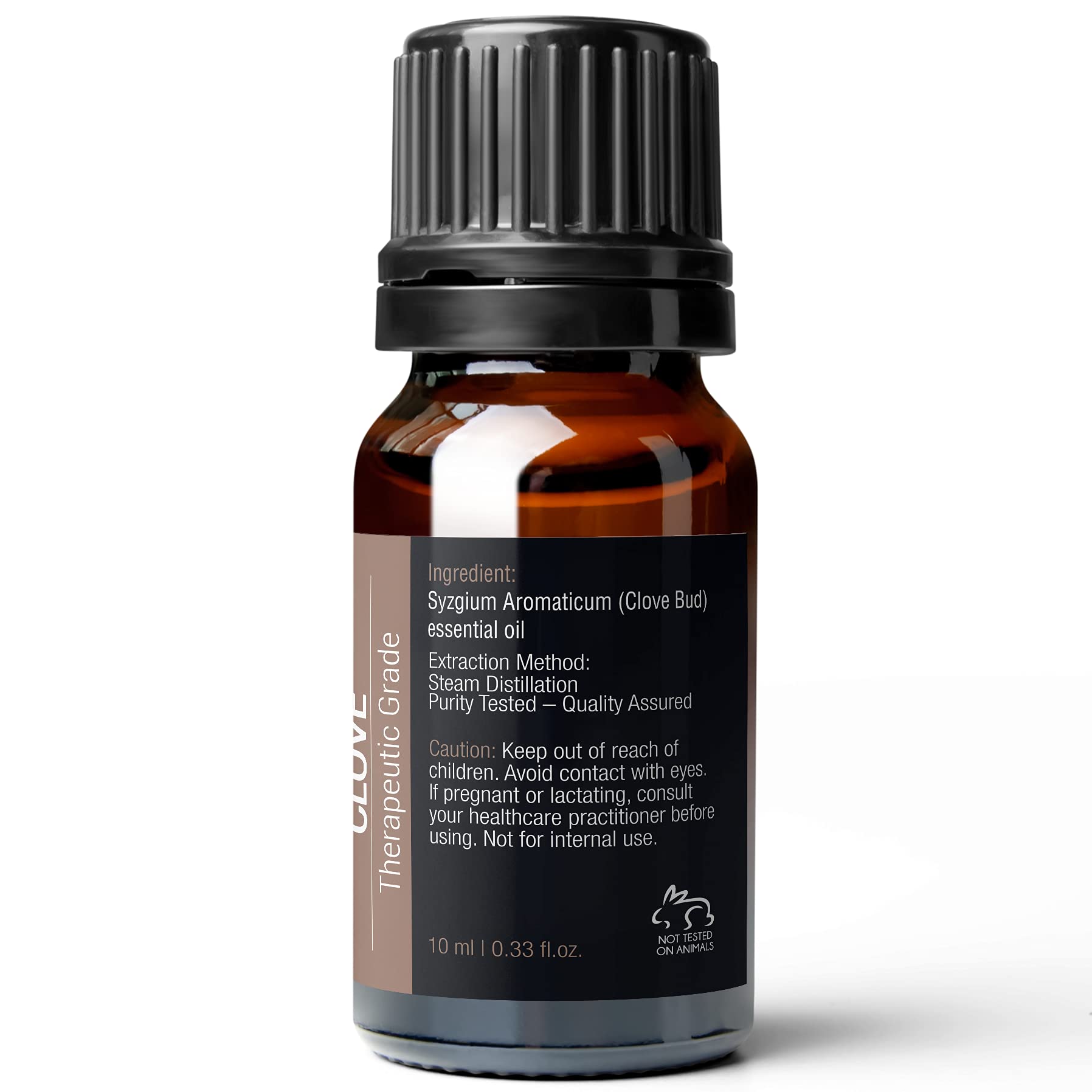 Pure Body Naturals gluten-free vegan packaging, bottled in the USA.