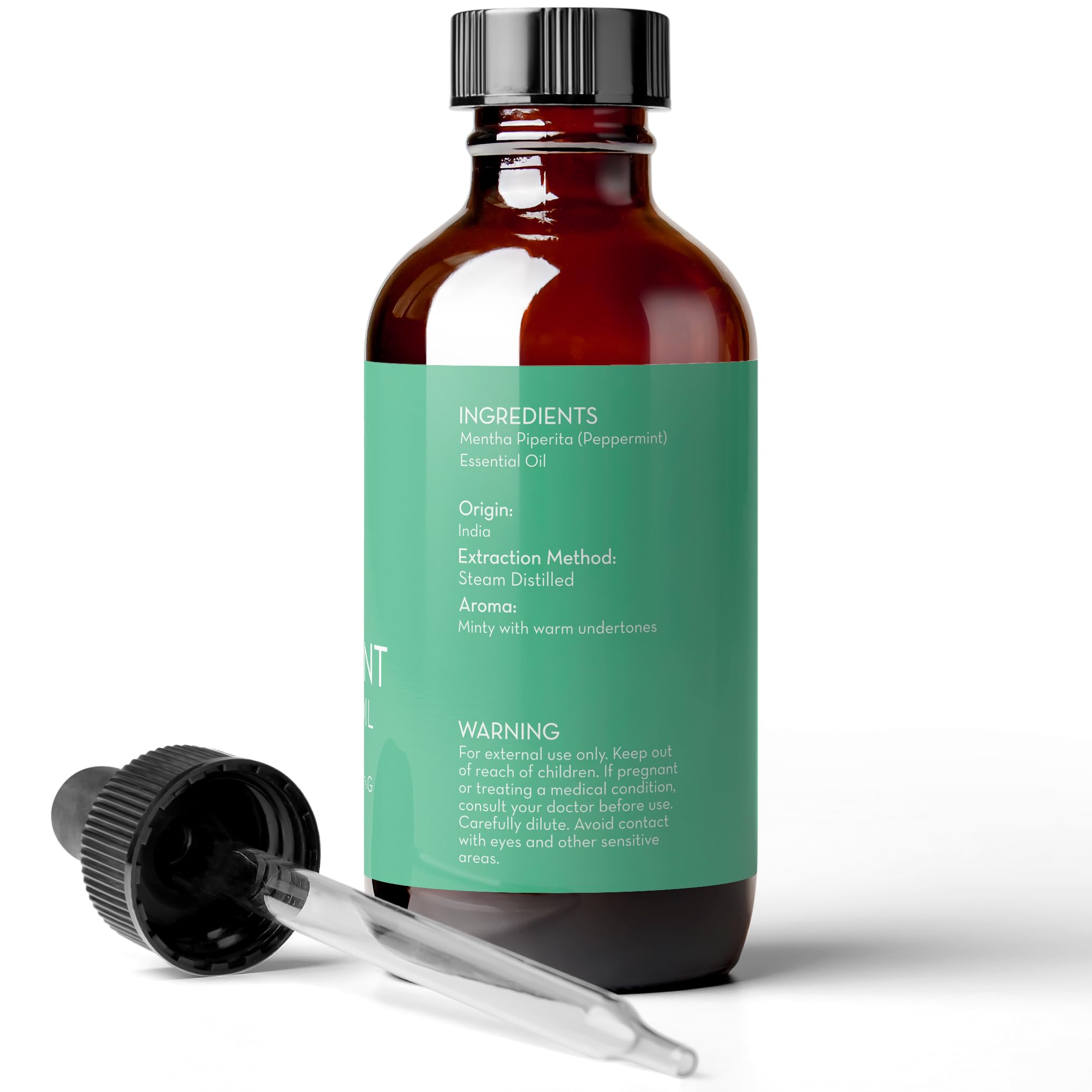 Pure Body Naturals peppermint oil blending with lotion for DIY skincare.