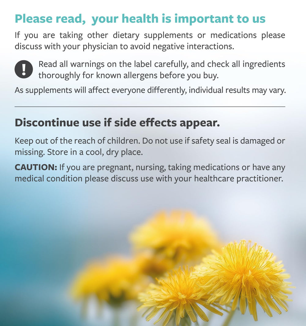 PURE CO Dandelion Root Extract lab verification for purity and potency