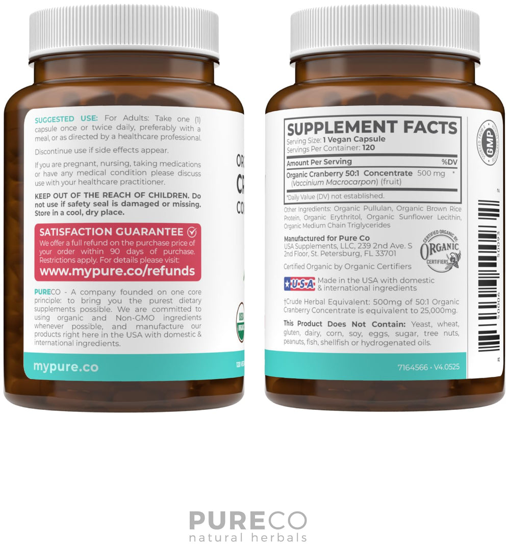 Pure Co Cranberry Extract may support urinary tract wellness in daily use