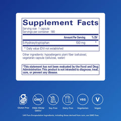 Close-up of 5-HTP capsules highlighting easy daily integration