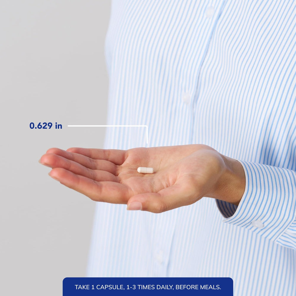 Gluten-free badge on 5-HTP label signals allergy-conscious formulation