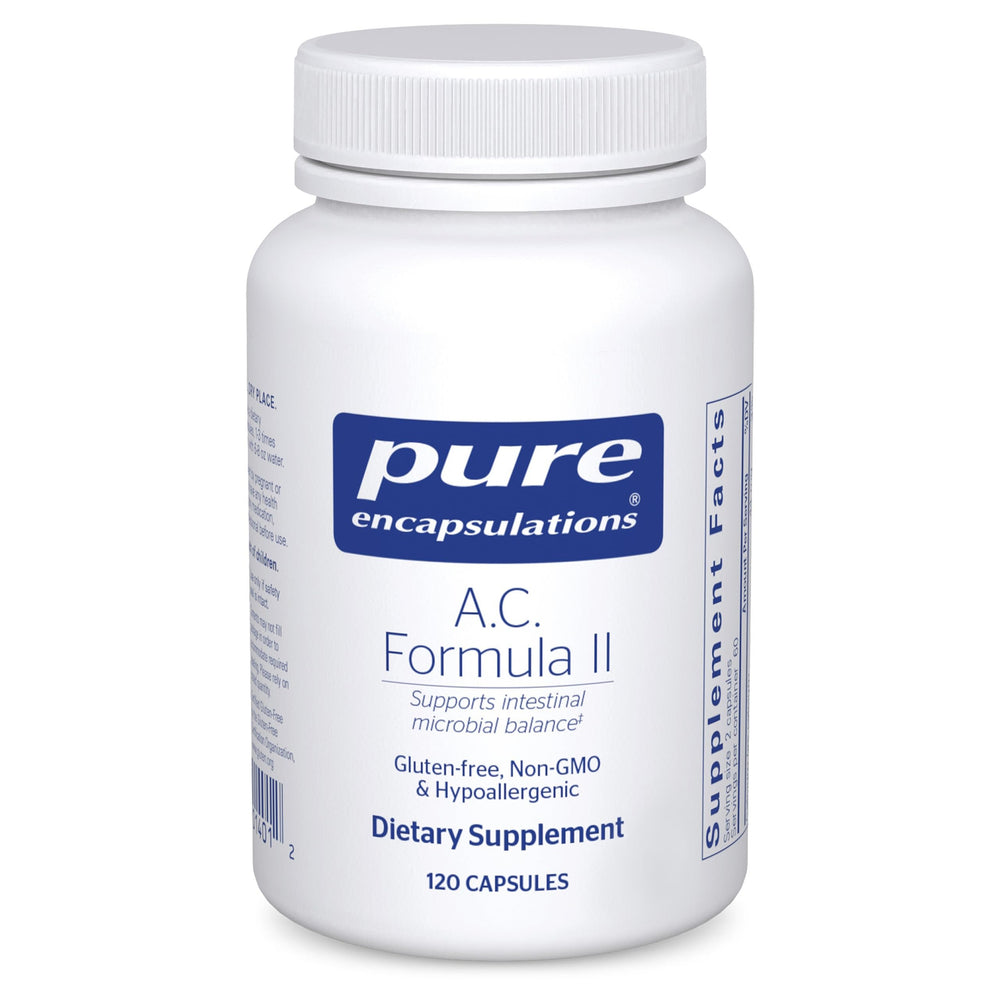 Pure Encapsulations A.C. Formula II bottle promoting digestive balance.