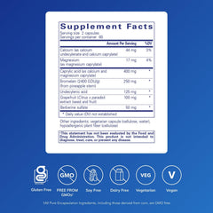 Pure Encapsulations A.C. Formula II capsules aiding colon health.