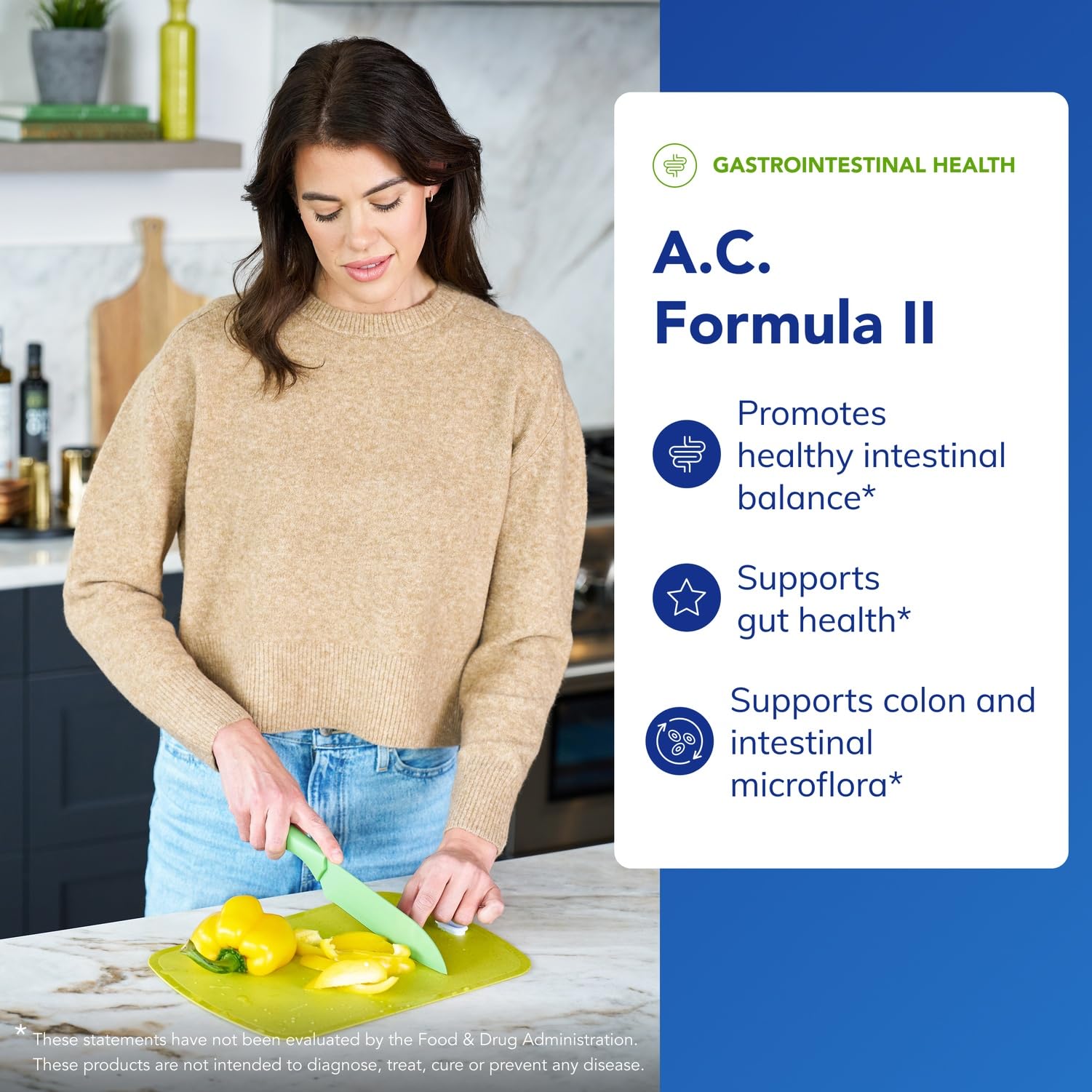 Pure Encapsulations A.C. Formula II label detailing allergen-free formula.
