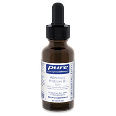 Pure Encapsulations Adenosyl/Hydroxy B12 liquid bottle supports energy metabolism