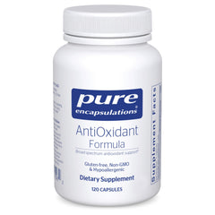 Pure Encapsulations AntiOxidant Formula bottle for daily antioxidant support.