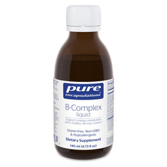 Pure Encapsulations B-Complex Liquid bottle pour for easy daily energy support