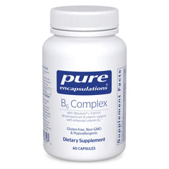Pure Encapsulations B6 Complex bottle front supports nervous system and brain health.