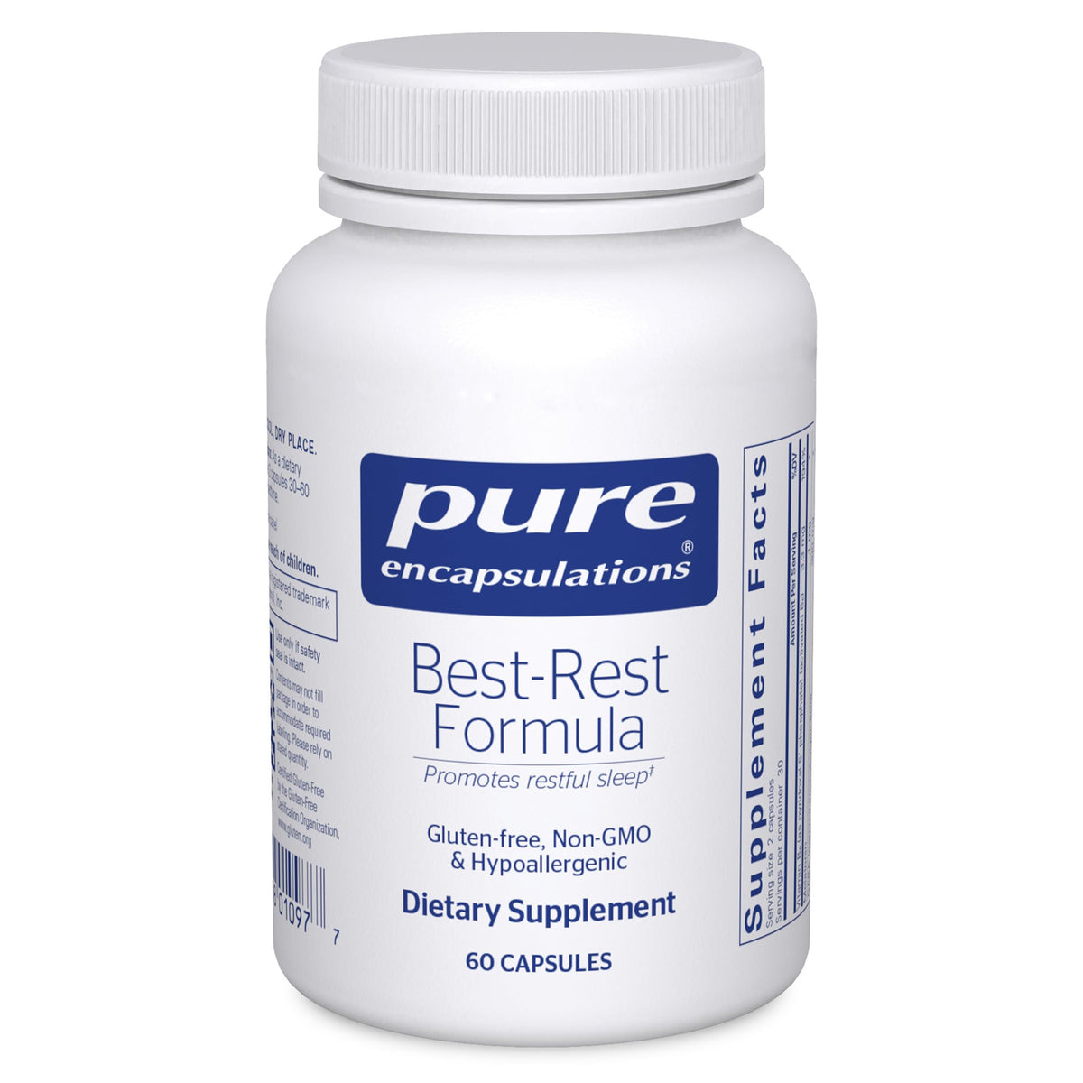 Pure Encapsulations Best-Rest Formula bottle supports a calm bedtime routine
