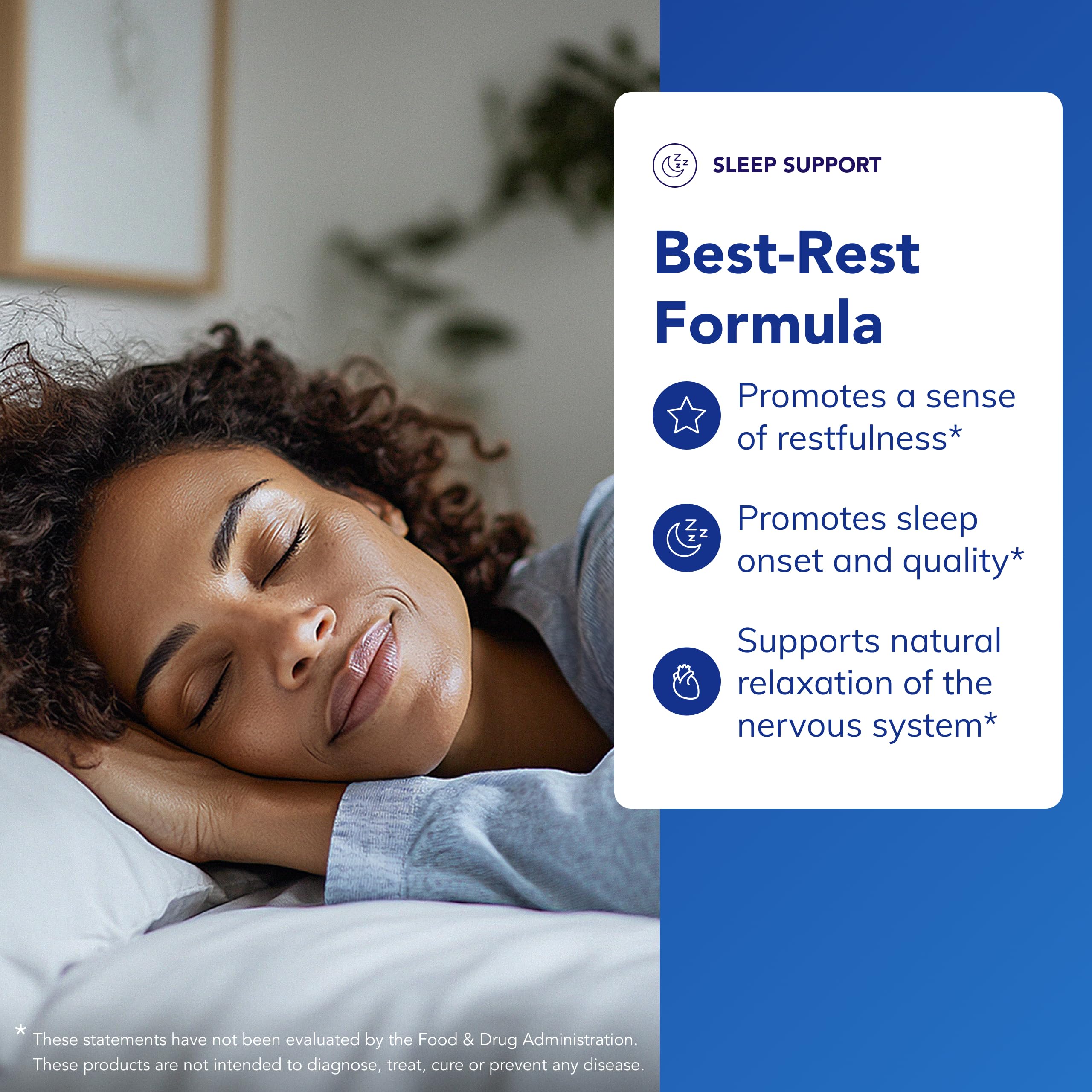 Product label of Best-Rest Formula highlighting vegan and non-GMO features