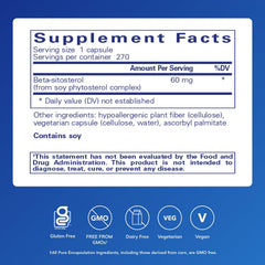 Pure Encapsulations Beta-Sitosterol capsules support urinary flow.