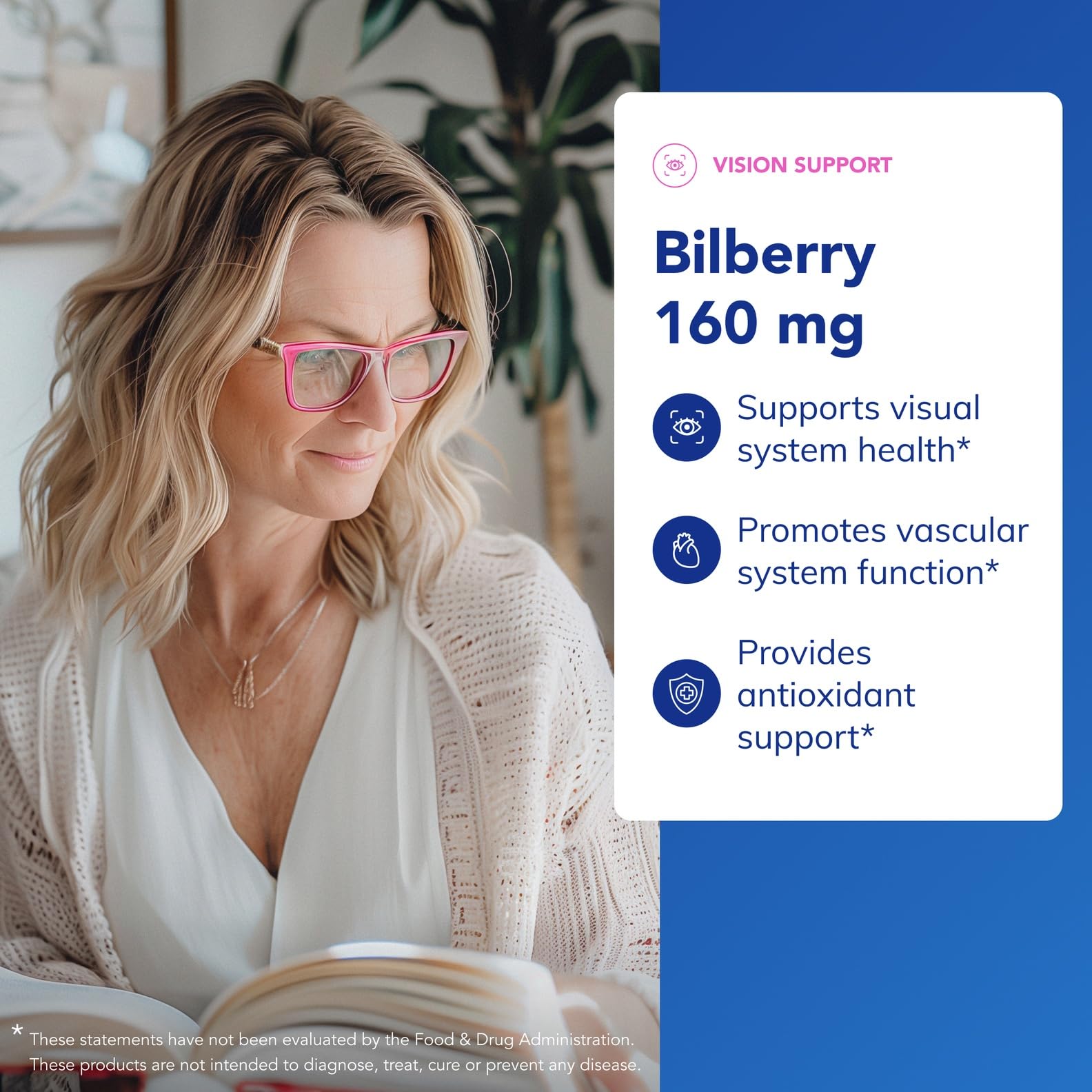 Pure Encapsulations Bilberry label highlights purity for sensitive users