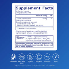 Pure Encapsulations Boswellia AKBA bottle shown for convenient daily use.