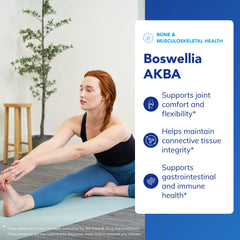 Pure Encapsulations Boswellia AKBA label closeup noting vegan and non-GMO ingredients.
