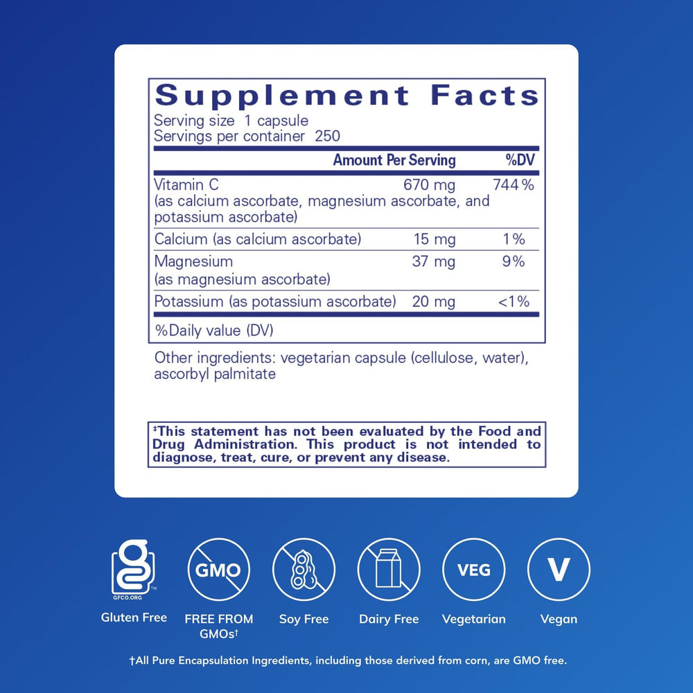 Close-up of Pure Encapsulations capsules highlighting gentle formulation for sensitive stomachs