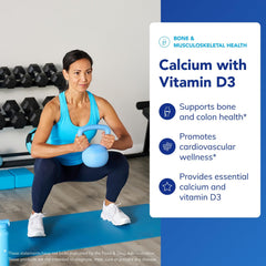 Pure Encapsulations Calcium with Vitamin D3 label view highlighting purity.