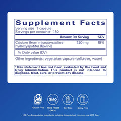 Pure Encapsulations Calcium MCHA capsules provide convenient daily intake