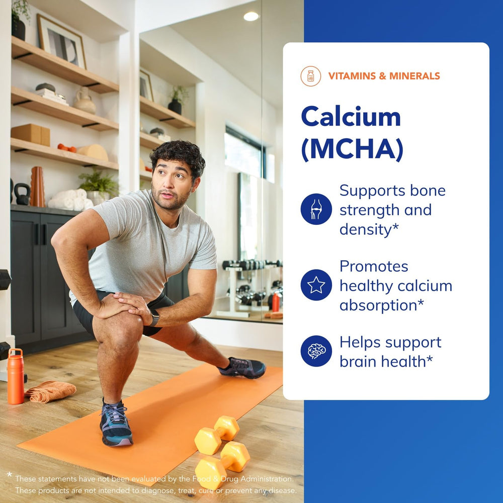 Pure Encapsulations Calcium MCHA label shows allergen-free formulation