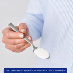 Pure Encapsulations Cal/Mag/D Liquid measuring spoon ready for daily use.