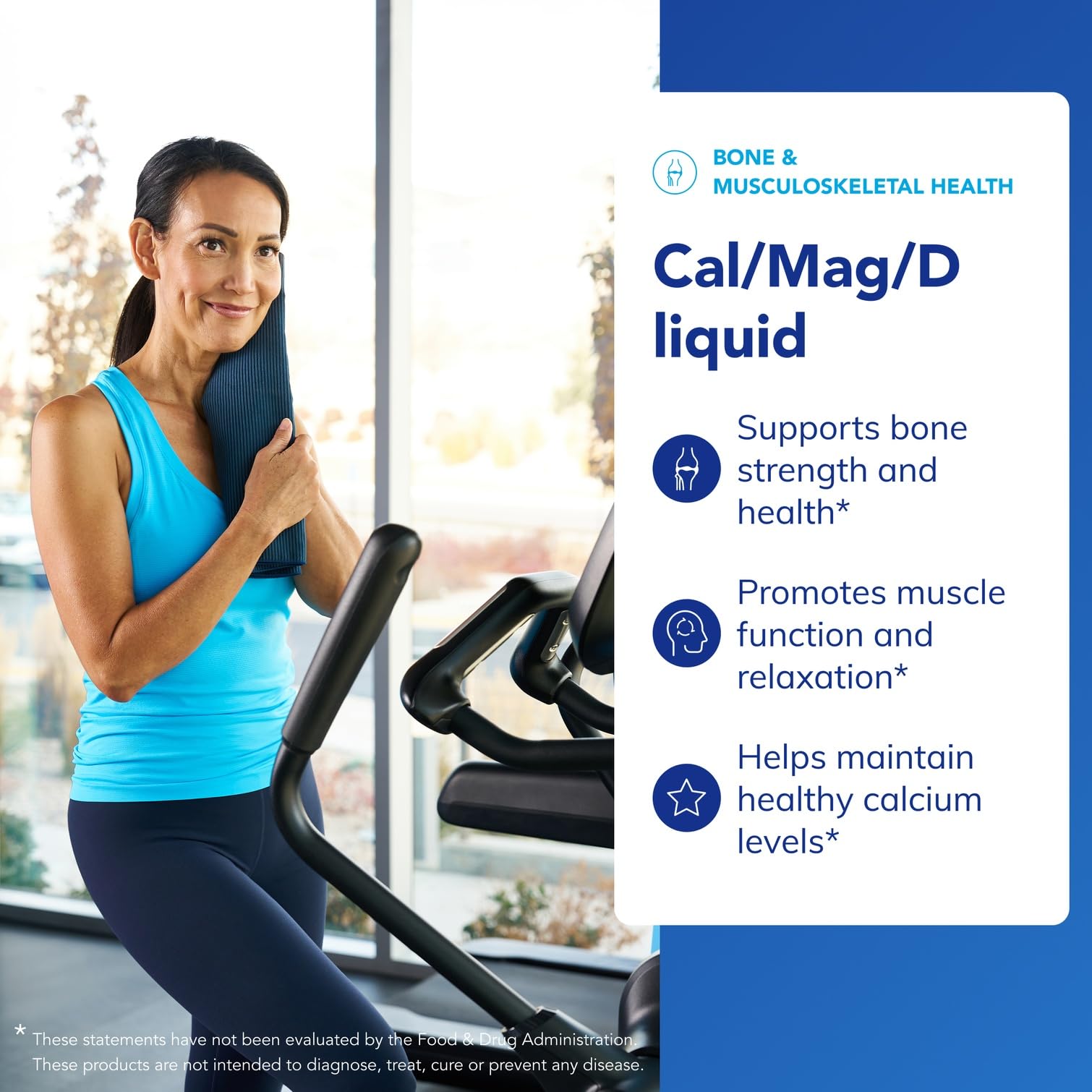 Pure Encapsulations Cal/Mag/D Liquid pouring into spoon for precise dosing.
