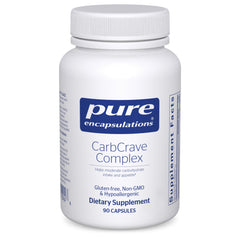 Pure Encapsulations CarbCrave Complex bottle with capsules for appetite moderation.