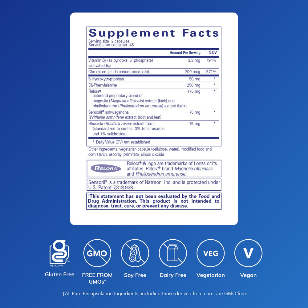 Pure Encapsulations CarbCrave Complex capsules ready for daily use to curb cravings.