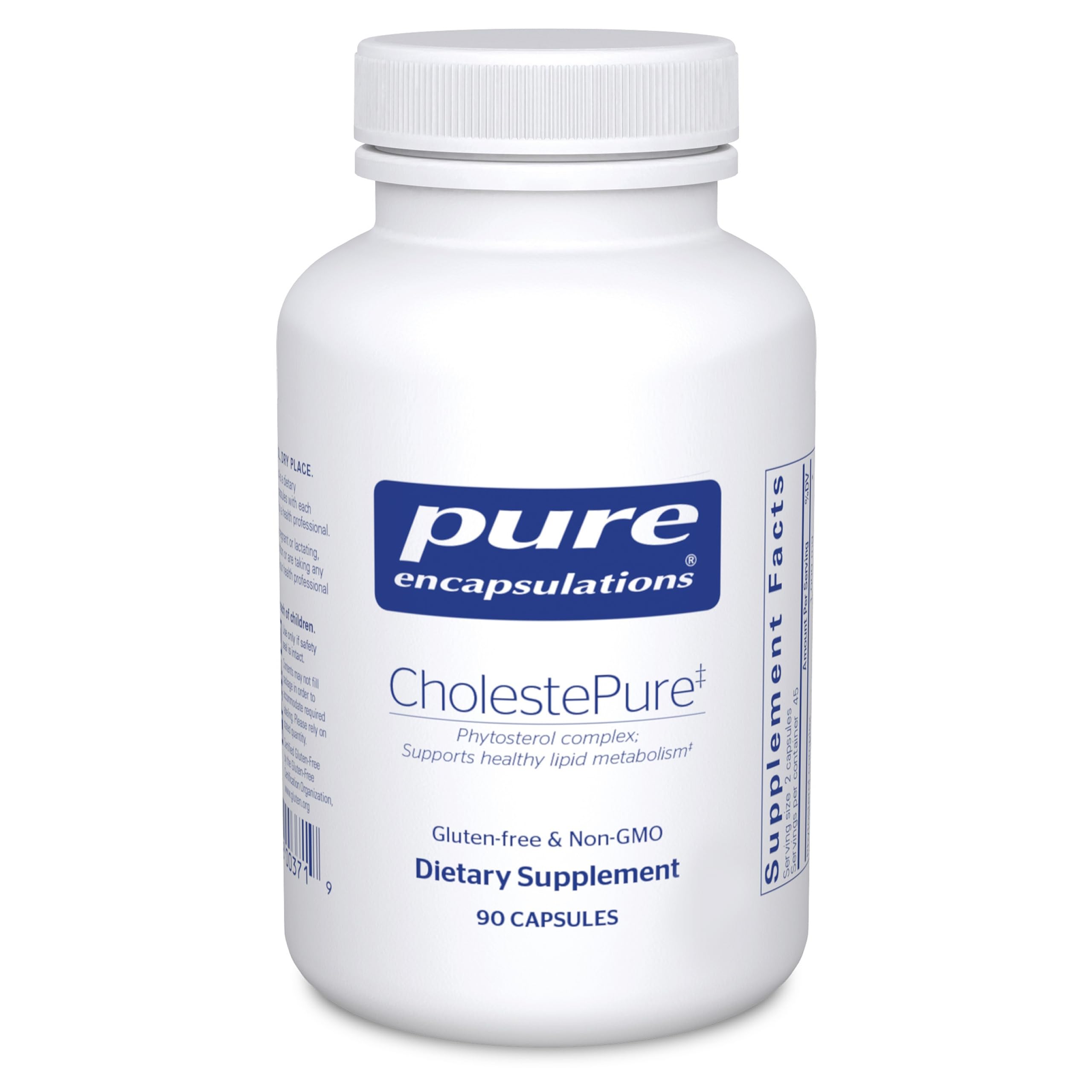 Pure Encapsulations CholestePure bottle front for daily sterol-based support