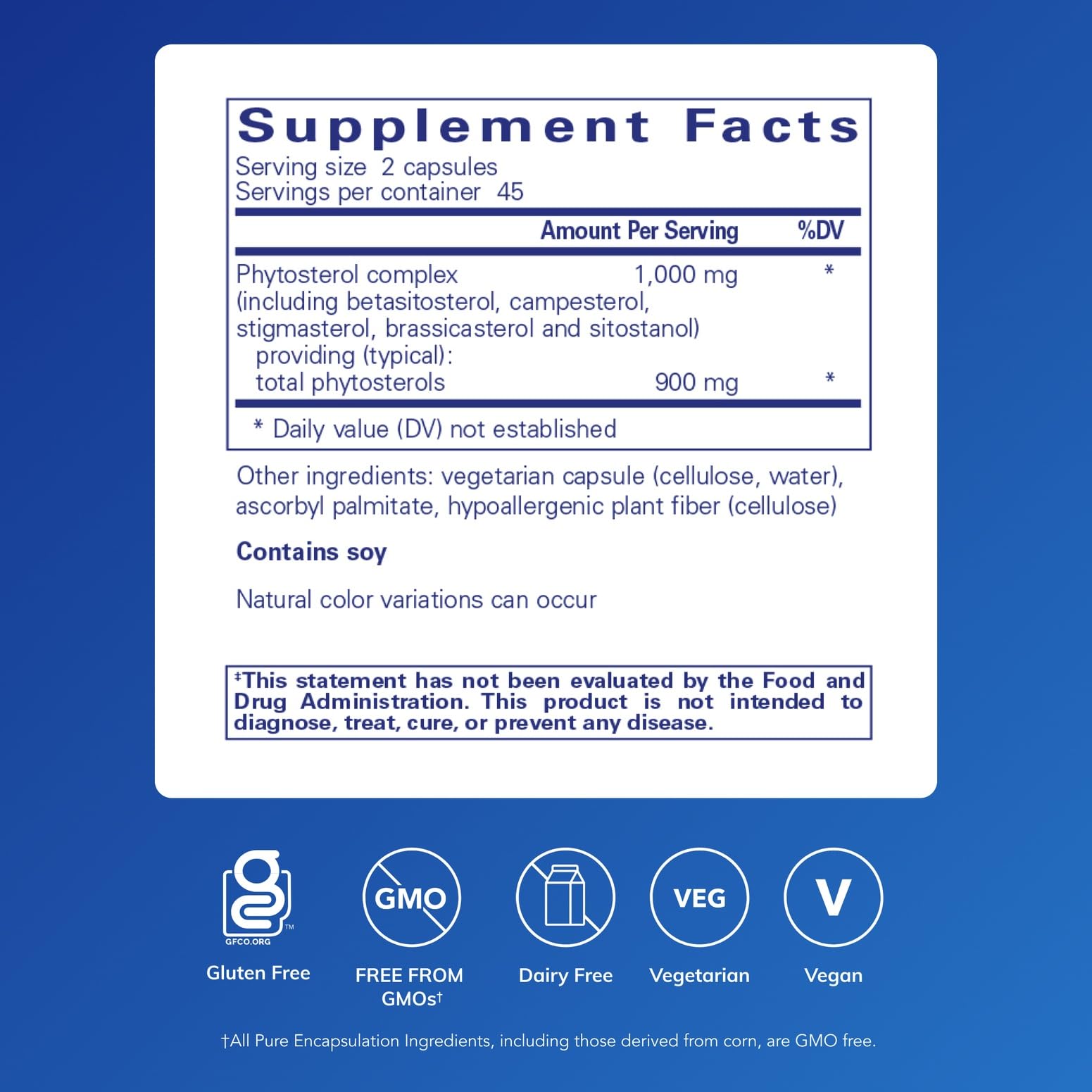 CholestePure capsules close-up showing plant sterol blend for lipid metabolism