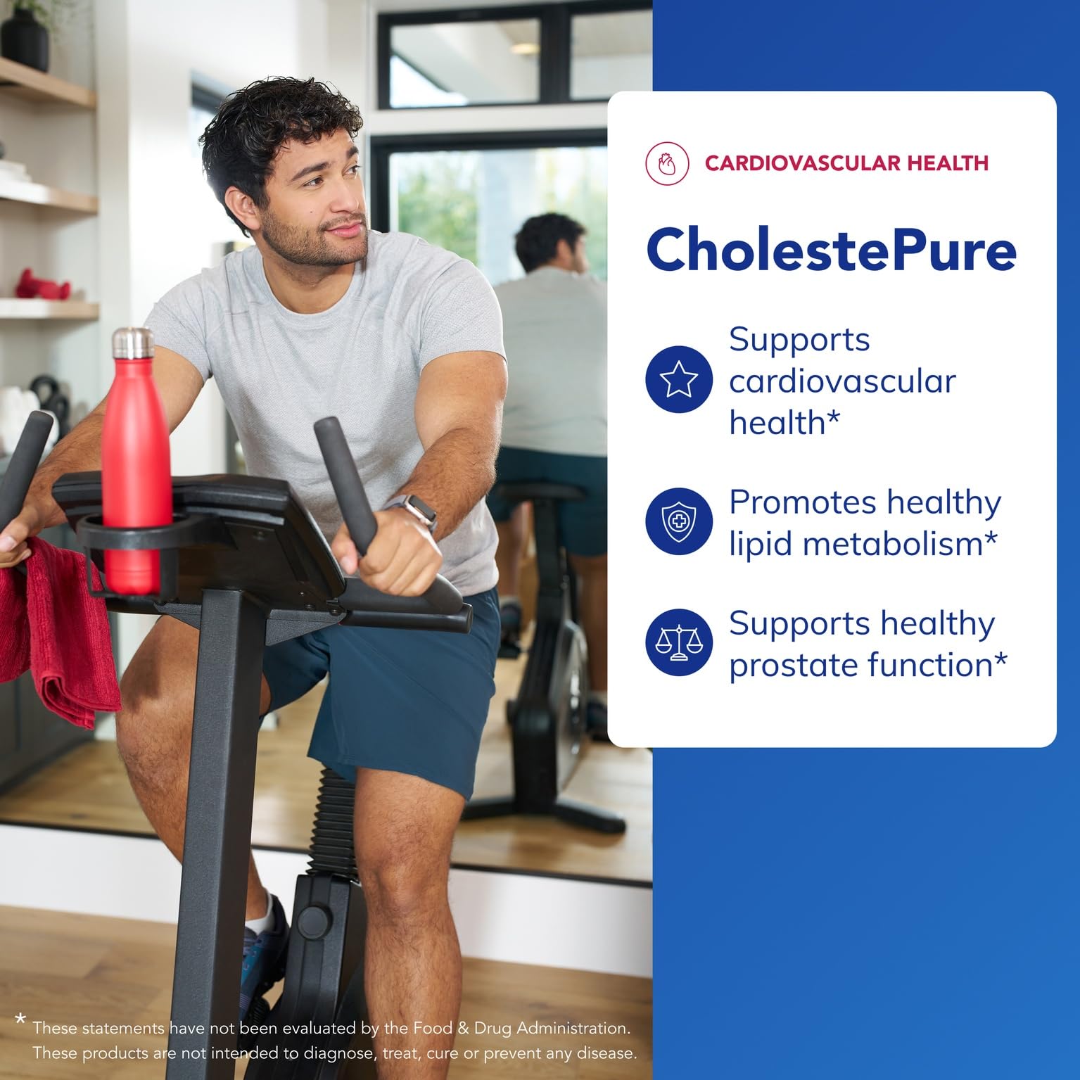 CholestePure label detail highlighting campesterol stigmasterol and beta-sitosterol